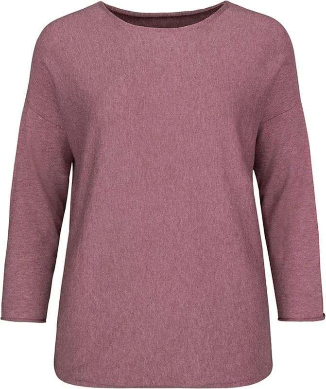 Bianca - Trui - Roze - Mélange - Ronde Halslijn