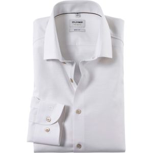 Olymp Level 5 Overhemd lange mouw wit (Maat: 45) - Effen