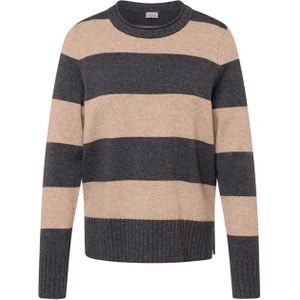 Rabe - Pullover - Grijs - Streep - Ronde Halslijn