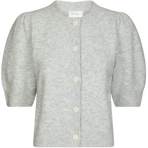 Neo Noir - Trudy Deco Knit - Cardigan - Lichtgrijs