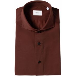 Xacus Heren overhemd lange mouw bordeaux (Maat: 40) - Effen