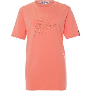 Malelions T-shirt oranje (Maat: XL) - Logo - Halslijn: Ronde hals,