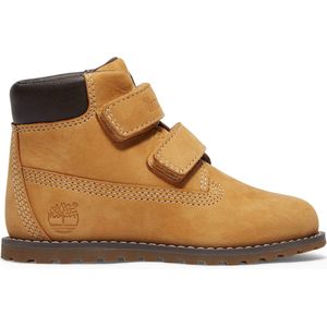 Timberland Pokey Pine MID HOOK & LOOP BOOT jongens sneakers bruin (Maat: 22 EU) - Effen