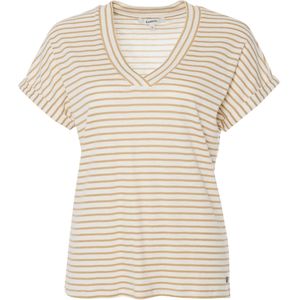 Garcia T-shirt beige (Maat: XL) - Streep - Halslijn: V-hals,