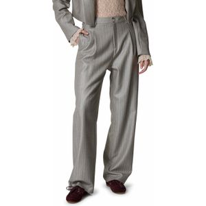 Ibana Pelah Pinestripe dames broek grijs (Maat: 34) - Streep