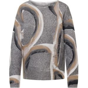 Rabe - Pullover - Grijs - Dames - Ronde Halslijn