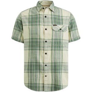 PME Legend Overhemd korte mouw groen (Maat: XL) - Ruit
