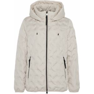 Barbara Lebek Dames jas beige (Maat: 52) - Effen