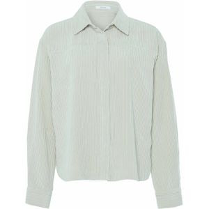 OPUS - Falve - Overhemdblouse - Puur Katoen - Relaxed Fit - Met Borstzak