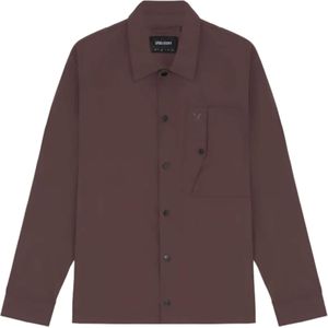 Lyle & Scott Overshirt bruin (Maat: M) - Effen