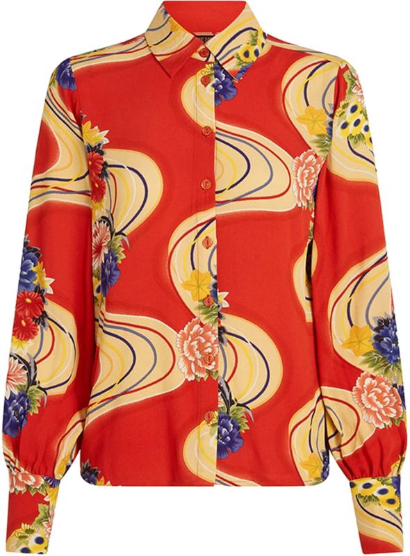 Blouse dames - King Louie - Rood/Multicolour