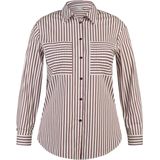 Rabe - Blouse - Paars - Streep - Polokraag