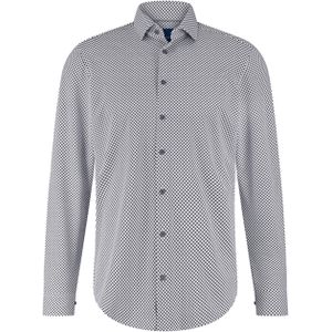 Blue industry Overhemd lange mouw blauw (Maat: 39) - Stip