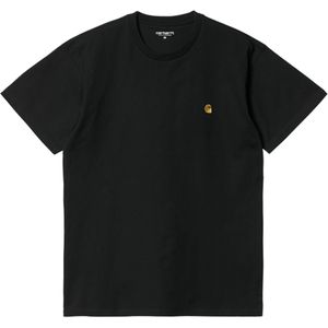 Carhartt WIP Heren t-shirt zwart (Maat: S) - Effen - Halslijn: Ronde hals,