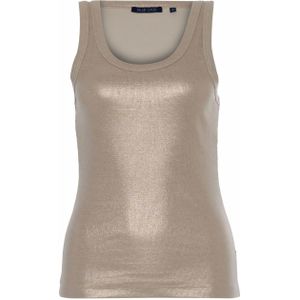 Summum Woman Top beige (Maat: XS) - Halslijn: Ronde hals,