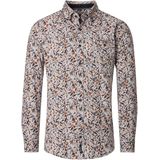 Casamoda - Casual Hemd Lange Mouw - Bruin - B.D. Casual Fit