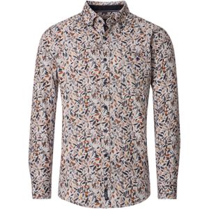 Casamoda - Casual Hemd Lange Mouw - Bruin - B.D. Casual Fit