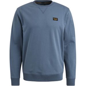 PME Legend Heren trui blauw (Maat: S) - Effen - Halslijn: Ronde hals,