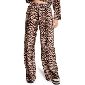 Alix The Label Leopard velvet pants broek beige (Maat: M)