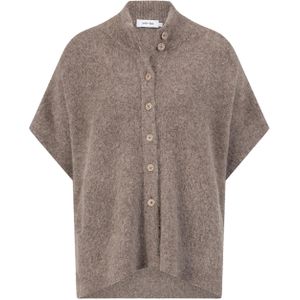 Knit-ted - Vest 252P023 Pleunie - Donker Bruin