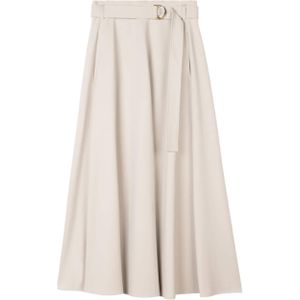 Vanilia Rok beige (Maat: 42) - Effen