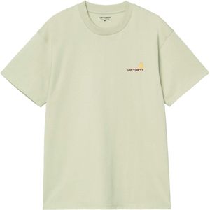 Carhartt WIP Heren t-shirt groen (Maat: S) - Logo - Halslijn: Ronde hals,