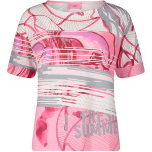 Betty Barclay - So Cosy T-shirt roze (Maat: 38) - Halslijn: Ronde hals,