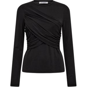 co'couture - Shirt - Donkergrijs - Lange Mouw - Slanke Pasvorm