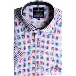 Fellows United Overhemd korte mouw multicolor (Maat: M)