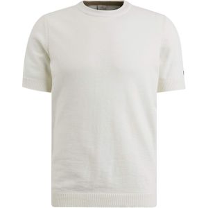 Cast Iron T-shirt ecru (Maat: M) - Effen - Halslijn: Ronde hals,