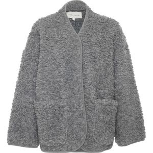 Club L'Avenir Dames vest grijs (Maat: S) - Effen - Halslijn: V-hals,