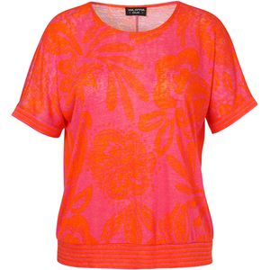 Via Appia Due T-shirt roze (Maat: 48) - Halslijn: Ronde hals,