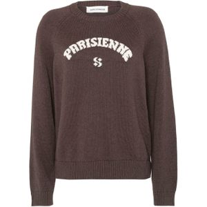 Sofie Schnoor - Parisienne - Vrouwentrui - Donkerbruin - Casual Snit