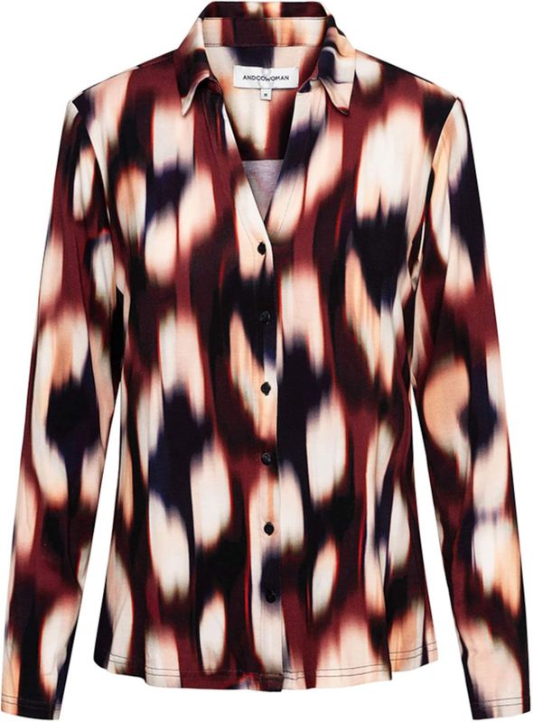 &Co Woman - VAYEN FADED BIG - Blouse - Rood