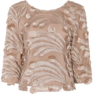 Bruuns Bazaar, Dames, Blouses & Shirts, Beige, Maat: XS Poliester,