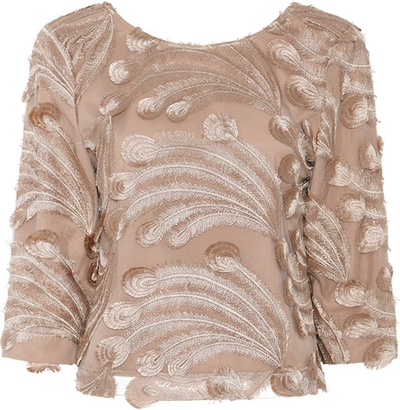 Bruuns Bazaar, Dames, Blouses & Shirts, Beige, Maat: XS Poliester,