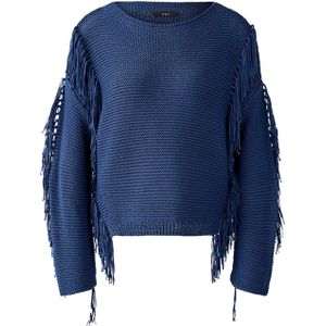 OUI Trui blauw (Maat: 36) - Effen - Halslijn: Ronde hals,