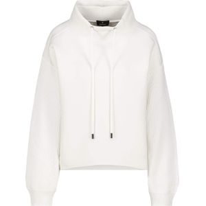 Monari Dames trui ecru (Maat: 36) - Effen - Halslijn: Opstaande kraag,