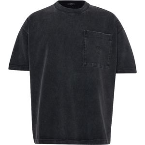 New Amsterdam T-shirt zwart (Maat: S) - Effen - Halslijn: Ronde hals,