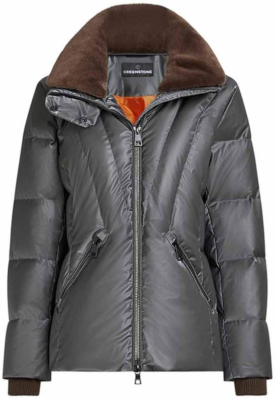 Creenstone - Isolde - Korte Jas - Pearl Leather-Look - Dames