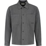 Pure Path - Overhemd - Midden Grijs - Lange Mouw - Oxford Melange