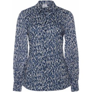 Desoto Blouse blauw (Maat: 40) - Halslijn: Kraag,