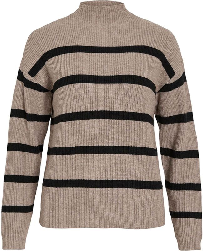 Vila - Ril Mock - Gebreide Top - Hoge Hals - Lange Mouwen