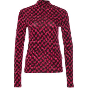 Scotch & Soda Top roze (Maat: XS) - Halslijn: Opstaande kraag,