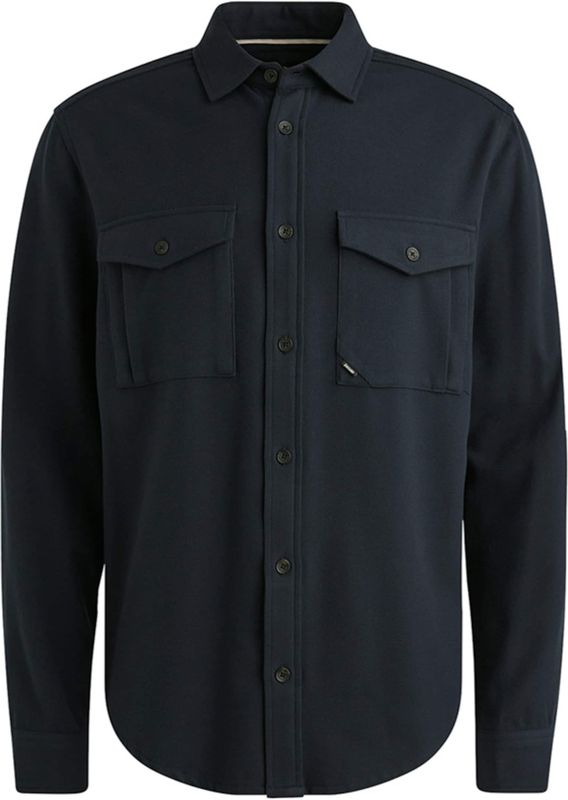 Vanguard - Casual Hemd - Blauw - Lange Mouw - Brushed Mel - VSI2509227/5073