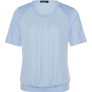Frank Walder T-shirt blauw (Maat: 48) - Effen - Halslijn: Ronde hals,