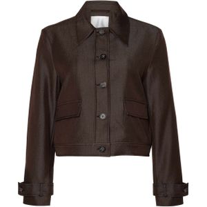 Co'Couture Dames jas bruin (Maat: XS) - Effen