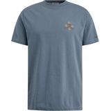 Cast Iron T-shirt blauw (Maat: 3XL) - Fotoprint - Halslijn: Ronde hals,