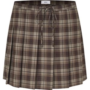 Envii Dames rok bruin (Maat: 36) - Ruit