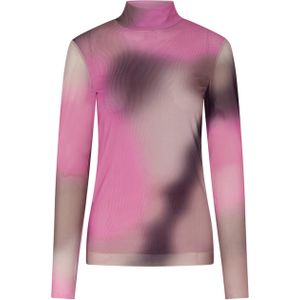 Baum und Pferdgarten T-shirt roze (Maat: L) - Ombre - Halslijn: Opstaande kraag,